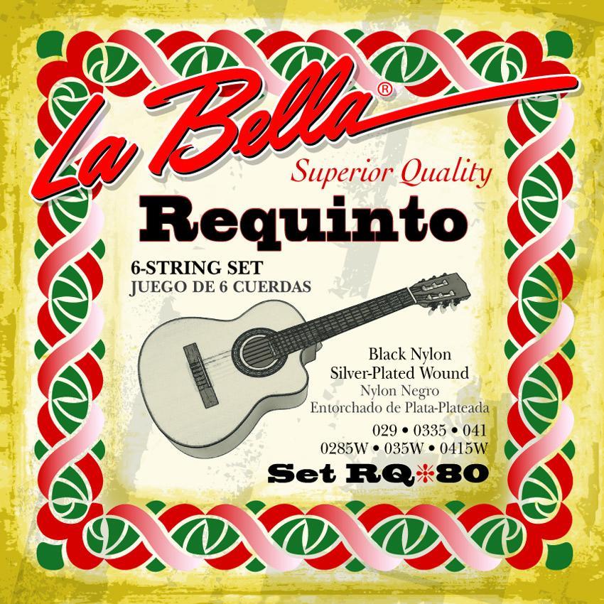 Requinto string set, nylon, silver plated wound, 6 single strings Accessories_Strings Lark in the Morning   