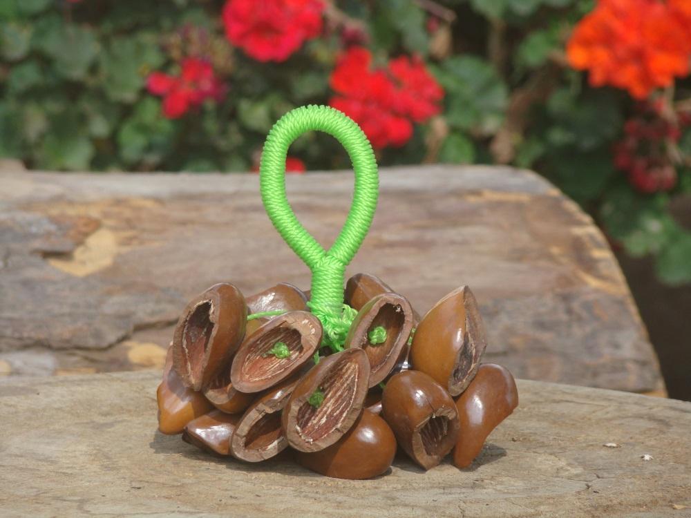 Seed Rattle African Ekpiri Seed Rattle Large, 60 Seed - Lark in the Morning
