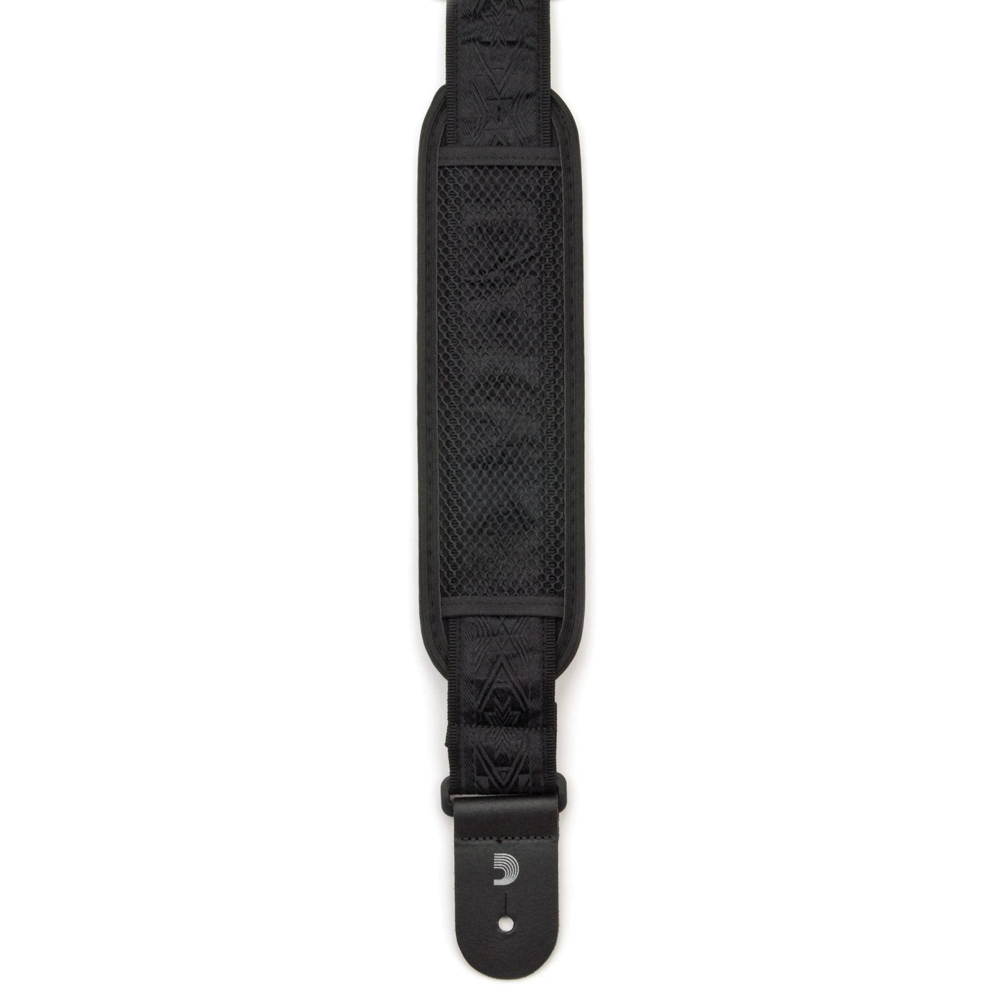 D'Addario Planet Waves 50MM Woven Strap-Black Satin w/ Pad Guitar Straps D'Addario/Planet Waves   